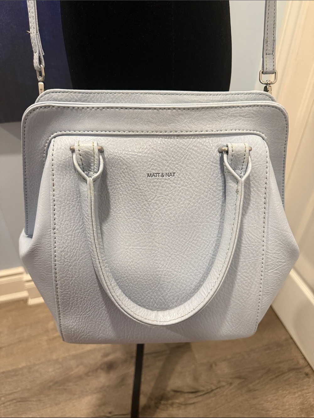 Matt & Nat Light Blue Vegan Leather Doctors Tote
